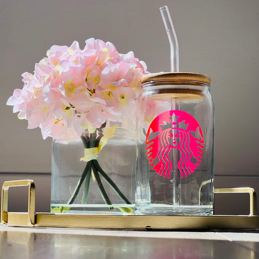 Can Glass- Holographic Starbucks