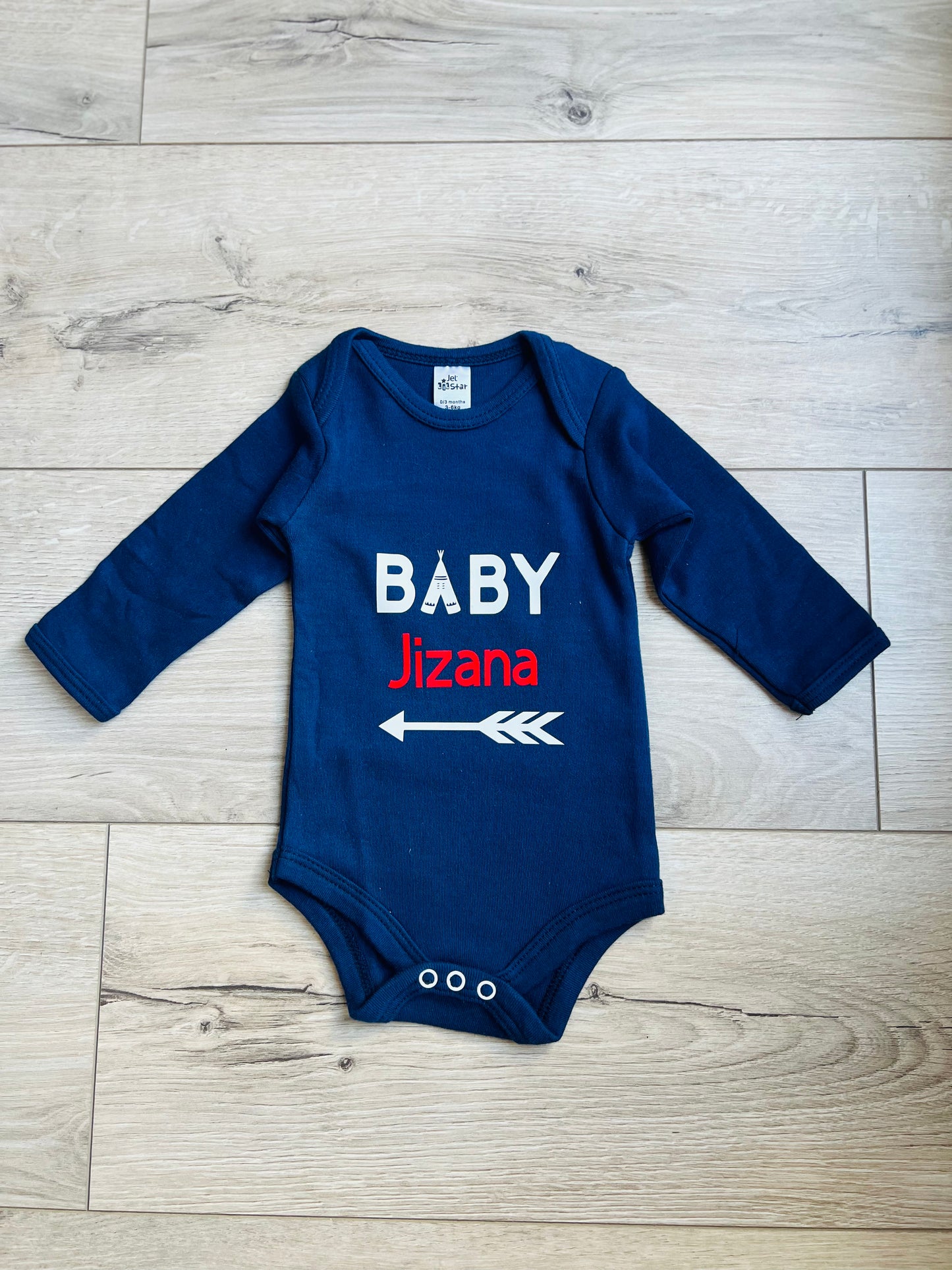 Personalized Arrow Onesie